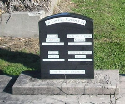 Picture of Ormond cemetery, block ORM1, plot 91.
