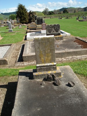 Picture of PATUTAHI cemetery, block PATI, plot 26A.