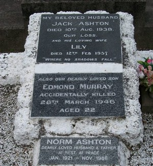 Picture of Taruheru cemetery, block 10, plot 63.