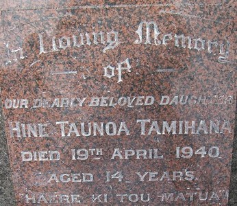 Picture of TARUHERU cemetery, block 13, plot 39.