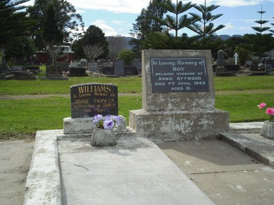 Picture of Taruheru cemetery, block 16, plot 15.
