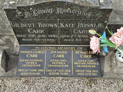 Picture of Taruheru cemetery, block 20, plot 20.