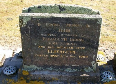 Picture of Taruheru cemetery, block 22, plot 419.