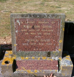 Picture of TARUHERU cemetery, block 22, plot 538.