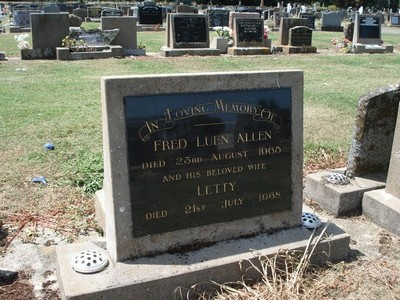 Picture of Taruheru cemetery, block 26, plot 300.