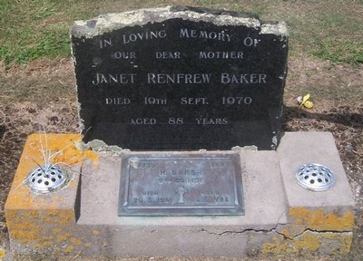 Picture of TARUHERU cemetery, block 27, plot 174.