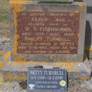 Picture of TARUHERU cemetery, block 27, plot 62.