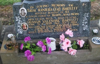 Picture of Taruheru cemetery, block 29, plot 522.