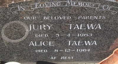 Picture of TARUHERU cemetery, block 2, plot 43D.