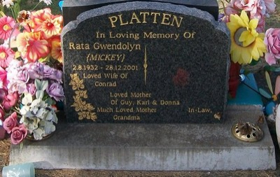 Picture of TARUHERU cemetery, block 37, plot 327.