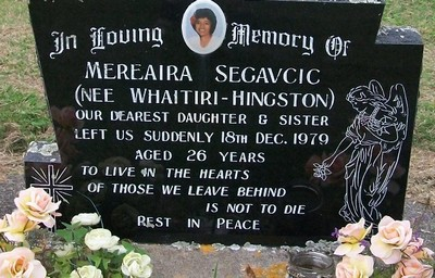 Picture of Taruheru cemetery, block 38, plot 429.