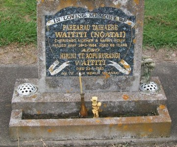 Picture of Taruheru cemetery, block 40, plot 297.