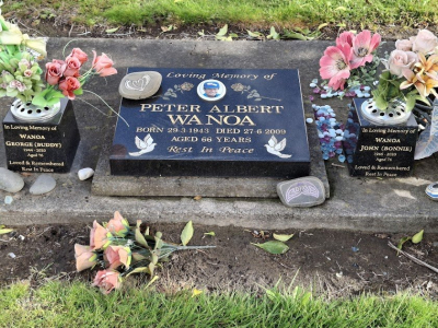 Picture of TARUHERU cemetery, block 41, plot 102.