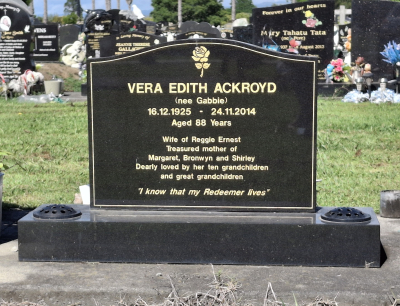 Picture of TARUHERU cemetery, block 41, plot 504.