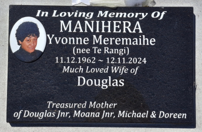 Picture of TARUHERU cemetery, block A, plot 101.