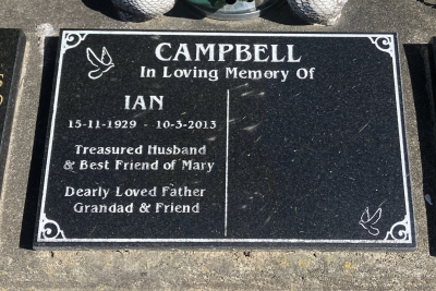 Picture of Taruheru cemetery, block K, plot 124.