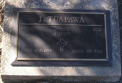Picture of TARUHERU cemetery, block RSA34, plot 419.