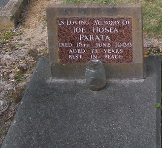 Picture of Taruheru cemetery, block SEC2, plot 588B.