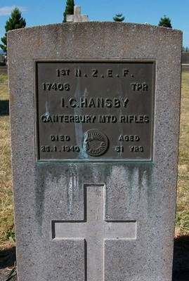 Picture of Taruheru cemetery, block S, plot 117.