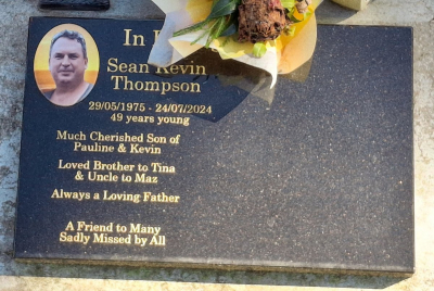 Picture of TARUHERU cemetery, block T, plot 129.