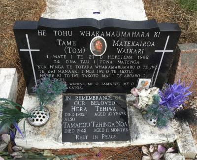 Picture of Tokata cemetery, block TOKA, plot 6.