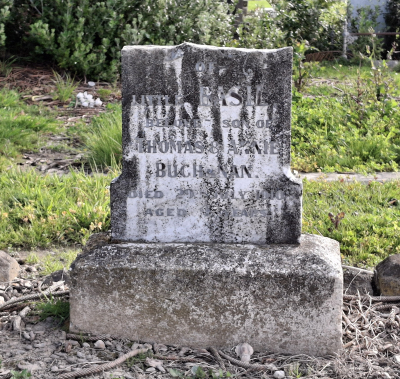 Picture of TOKOMARU BAY cemetery, block TKB, plot 33.