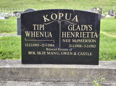 Picture of TOKOMARU BAY cemetery, block TKM, plot 215.