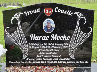 Picture of TOKOMARU BAY cemetery, block TKS, plot 1.