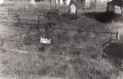 Historic picture of Makaraka cemetery, block MKA, plot 56.