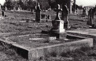 Historic picture of Makaraka cemetery, block MKB, plot 648.