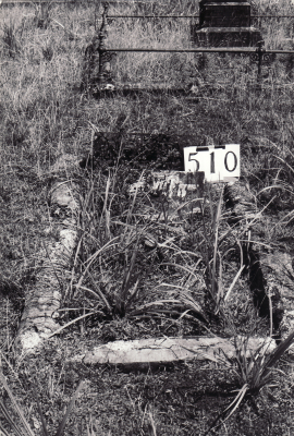 Historic picture of Makaraka cemetery, block MKG, plot 510.