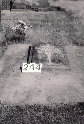 Historic picture of Makaraka cemetery, block MKH, plot 244.