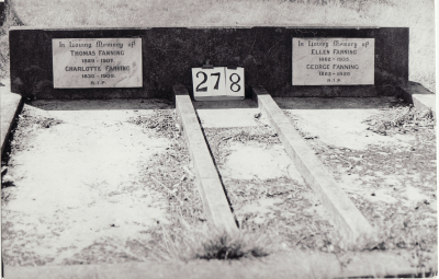 Historic picture of Makaraka cemetery, block MKH, plot 277.