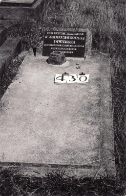 Historic picture of Makaraka cemetery, block MKH, plot 430.