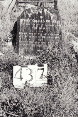 Historic picture of Makaraka cemetery, block MKH, plot 437.