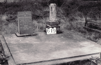 Historic picture of Makaraka cemetery, block MKI, plot 619.