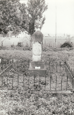 Historic picture of Makaraka cemetery, block MKI, plot 863.
