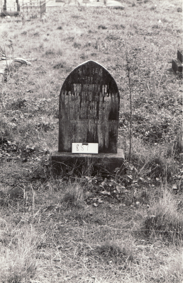 Historic picture of Makaraka cemetery, block MKK, plot 887.