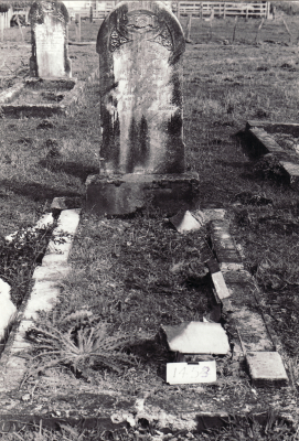 Historic picture of Makaraka cemetery, block MKM, plot 1453.