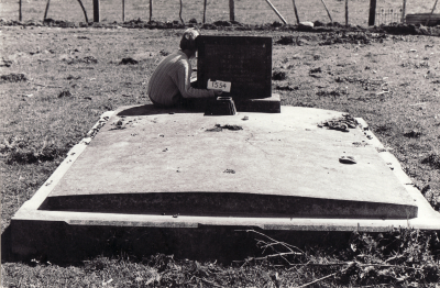 Historic picture of Makaraka cemetery, block MKM, plot 1554.