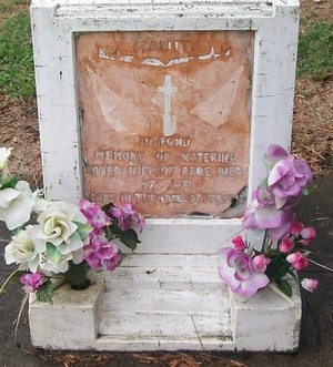 Historic picture of Taruheru cemetery, block 28, plot 218.