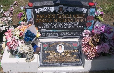 Historic picture of Taruheru cemetery, block 36, plot 97.