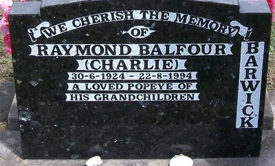 Historic picture of Taruheru cemetery, block 38, plot 297.