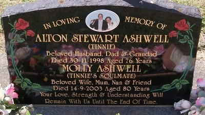 Historic picture of Taruheru cemetery, block 38, plot 383.